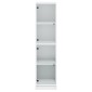 vidaXL Ντουλάπι Λευκό 35 x 37 x 142 εκ. με Γυάλινες Πόρτες