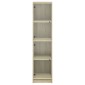 vidaXL Ντουλάπι Sonoma Δρυς 35 x 37 x 142 εκ. με Γυάλινες Πόρτες