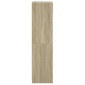 vidaXL Ντουλάπι Sonoma Δρυς 35 x 37 x 142 εκ. με Γυάλινες Πόρτες