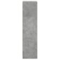 vidaXL Ντουλάπι Γκρι Σκυροδέματος 35x37x142 εκ. με Γυάλινες Πόρτες