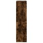 vidaXL Ντουλάπι Καπνιστή Δρυς 35x37x142 εκ. με Γυάλινες Πόρτες