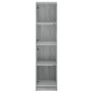 vidaXL Ντουλάπι Γκρι Sonoma 35x37x142 εκ. με Γυάλινες Πόρτες