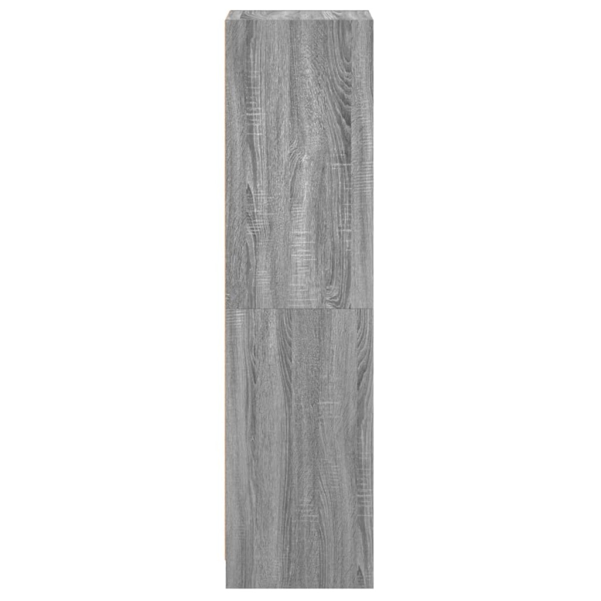 vidaXL Ντουλάπι Γκρι Sonoma 35x37x142 εκ. με Γυάλινη Πόρτα