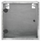 vidaXL Κομοδίνα 2 τεμ. Γκρι Σκυρ. 35x37x35 εκ. με Γυάλινες Πόρτες