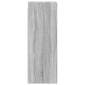 vidaXL Ντουλάπι Τοίχου Sonoma Γκρι 35x37x100 εκ. με Γυάλινες Πόρτες