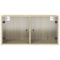 vidaXL Ντουλάπι Τοίχου Sonoma Δρυς 68,5x37x35 εκ. με Γυάλινες Πόρτες