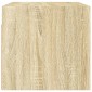 vidaXL Ντουλάπι Τοίχου Sonoma Δρυς 68,5x37x35 εκ. με Γυάλινες Πόρτες