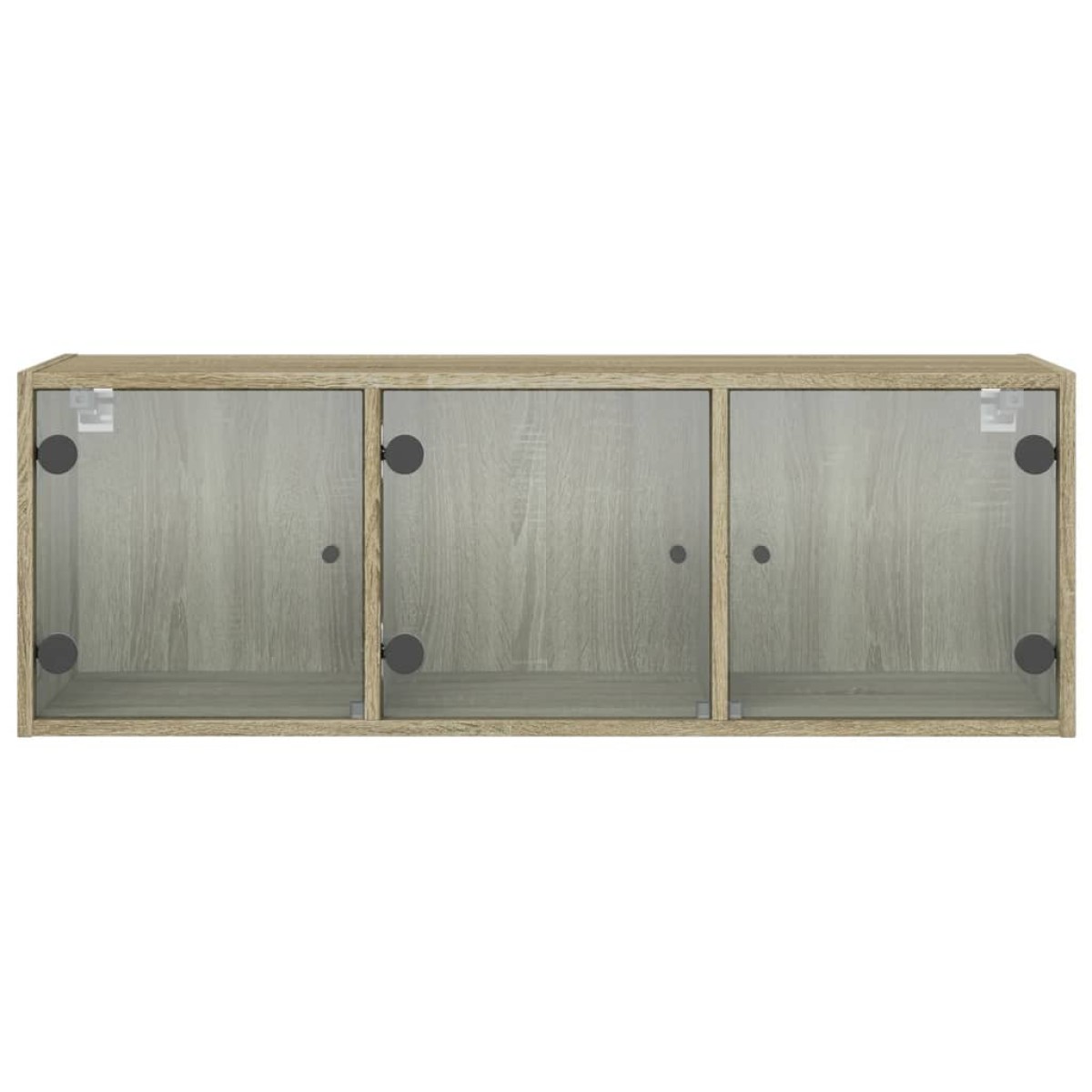 vidaXL Ντουλάπι Τοίχου Sonoma Δρυς 102x37x35 εκ. με Γυάλινες Πόρτες
