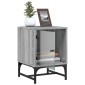 vidaXL Κομοδίνο Γκρι Sonoma 35x37x50 εκ. με Γυάλινη Πόρτα