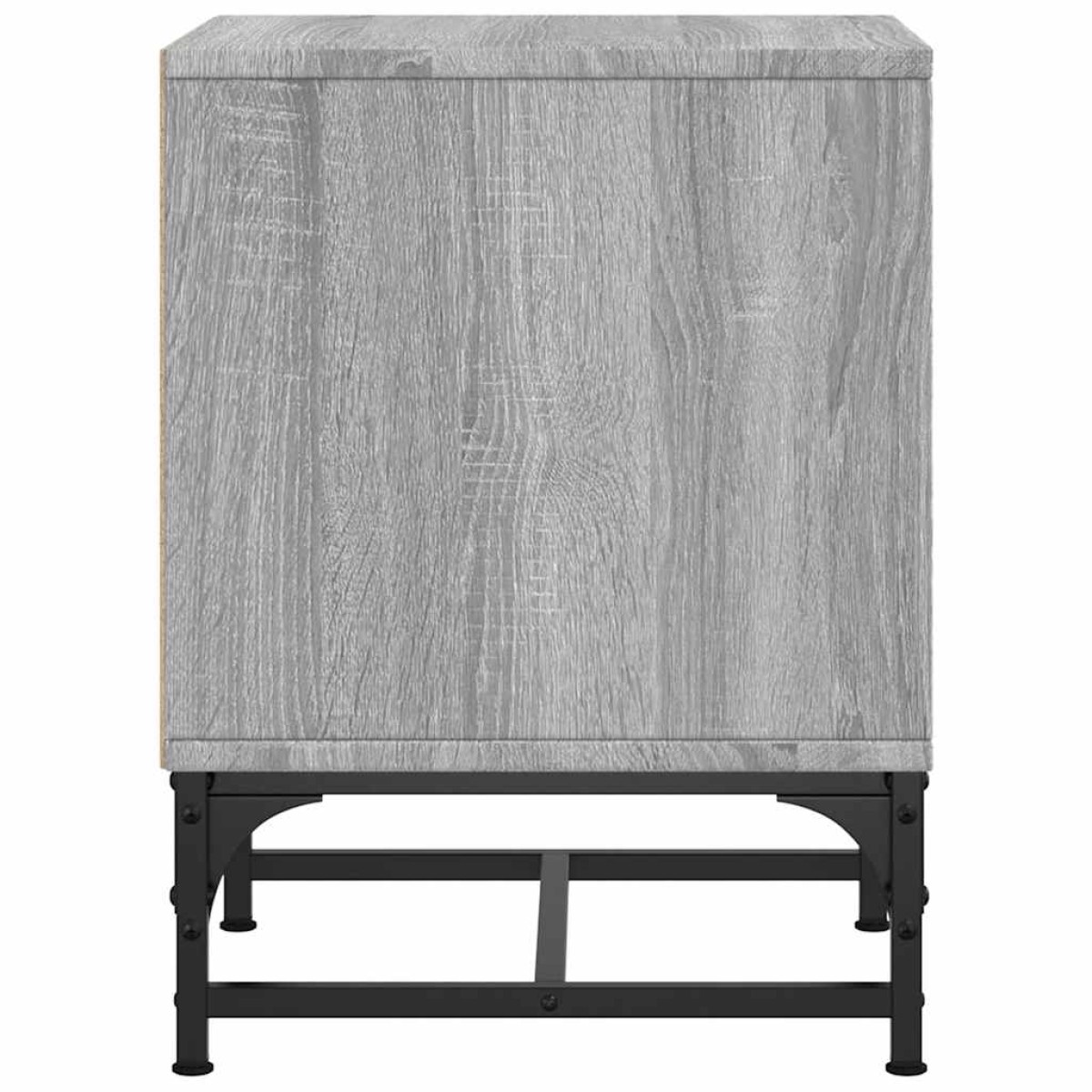 vidaXL Κομοδίνο Γκρι Sonoma 35x37x50 εκ. με Γυάλινη Πόρτα