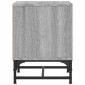 vidaXL Κομοδίνο Γκρι Sonoma 35x37x50 εκ. με Γυάλινη Πόρτα