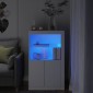vidaXL Nτουλάπι Βοηθητικό με Φώτα LED Λευκό από Επεξεργασμένο ξύλο