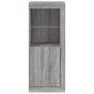 vidaXL Μπουφές με LED Γκρι Sonoma 41 x 37 x 100 εκ.