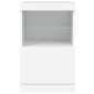 vidaXL Μπουφές με Φώτα LED Λευκός 41 x 37 x 67 εκ.