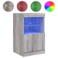 vidaXL Μπουφές με LED Γκρι Sonoma 41 x 37 x 67 εκ.
