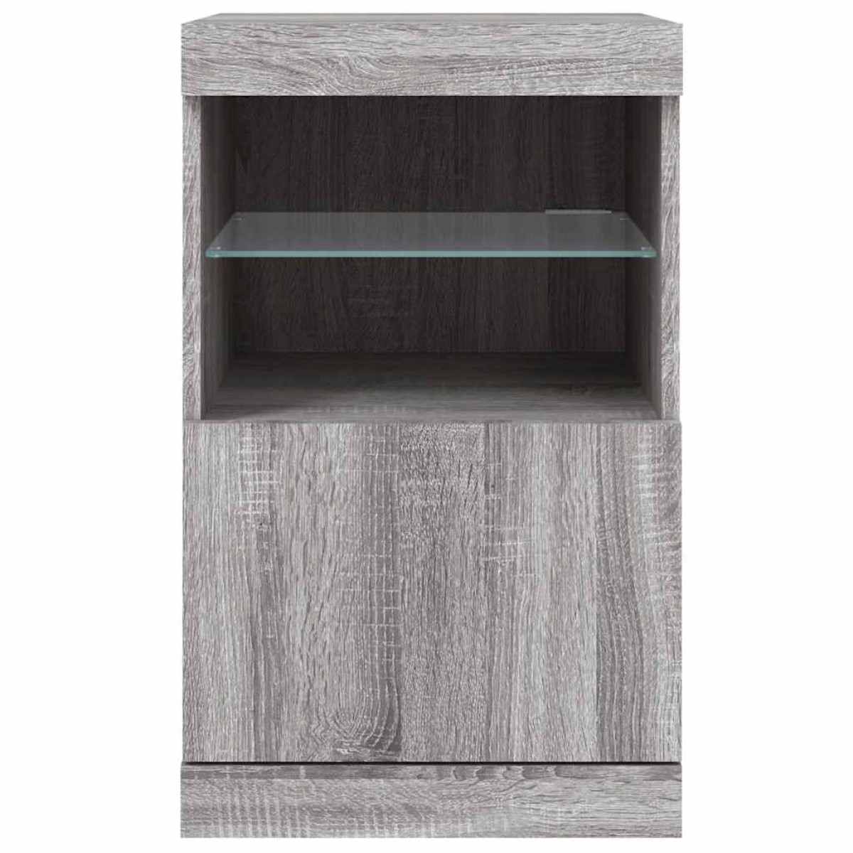 vidaXL Μπουφές με LED Γκρι Sonoma 41 x 37 x 67 εκ.