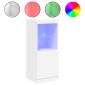 vidaXL Μπουφές με Φώτα LED Λευκός 41 x 37 x 100 εκ.