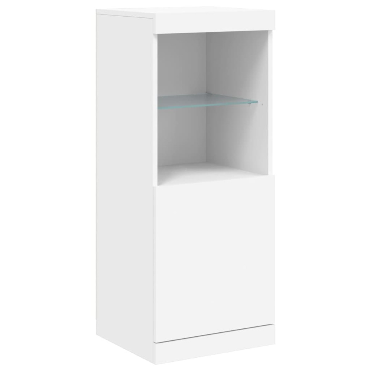 vidaXL Μπουφές με Φώτα LED Λευκός 41 x 37 x 100 εκ.