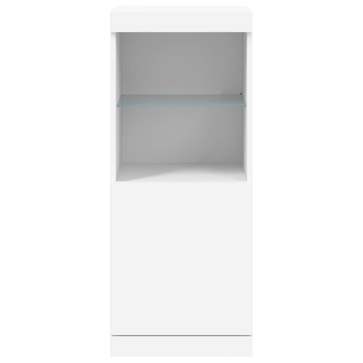 vidaXL Μπουφές με Φώτα LED Λευκός 41 x 37 x 100 εκ.