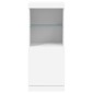 vidaXL Μπουφές με Φώτα LED Λευκός 41 x 37 x 100 εκ.