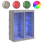 vidaXL Μπουφές με LED Γκρι Sonoma 81 x 37 x 100 εκ.