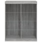 vidaXL Μπουφές με LED Γκρι Sonoma 81 x 37 x 100 εκ.
