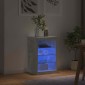 vidaXL Μπουφές με LED Γκρι Σκυροδέματος 41 x 37 x 67 εκ.