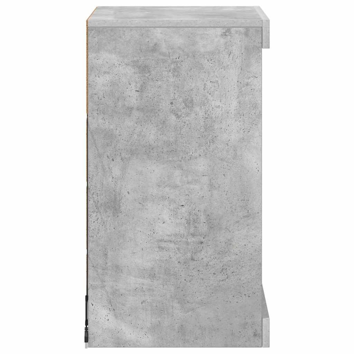 vidaXL Μπουφές με LED Γκρι Σκυροδέματος 41 x 37 x 67 εκ.
