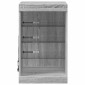 vidaXL Μπουφές με LED Γκρι Sonoma 41 x 37 x 67 εκ.