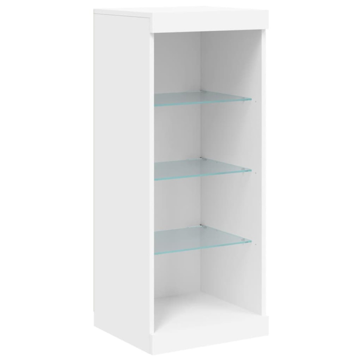 vidaXL Μπουφές με Φώτα LED Λευκός 41 x 37 x 100 εκ.