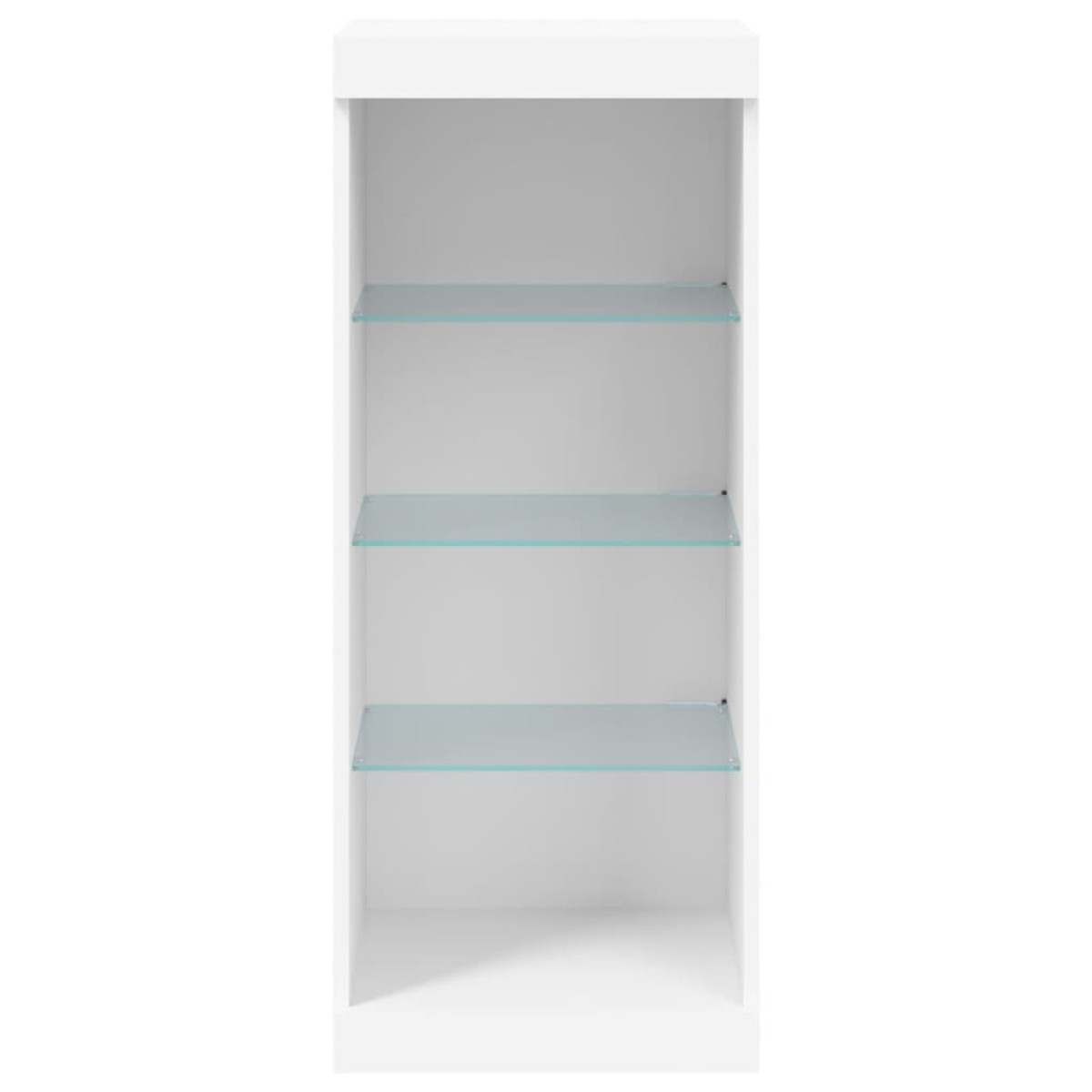 vidaXL Μπουφές με Φώτα LED Λευκός 41 x 37 x 100 εκ.