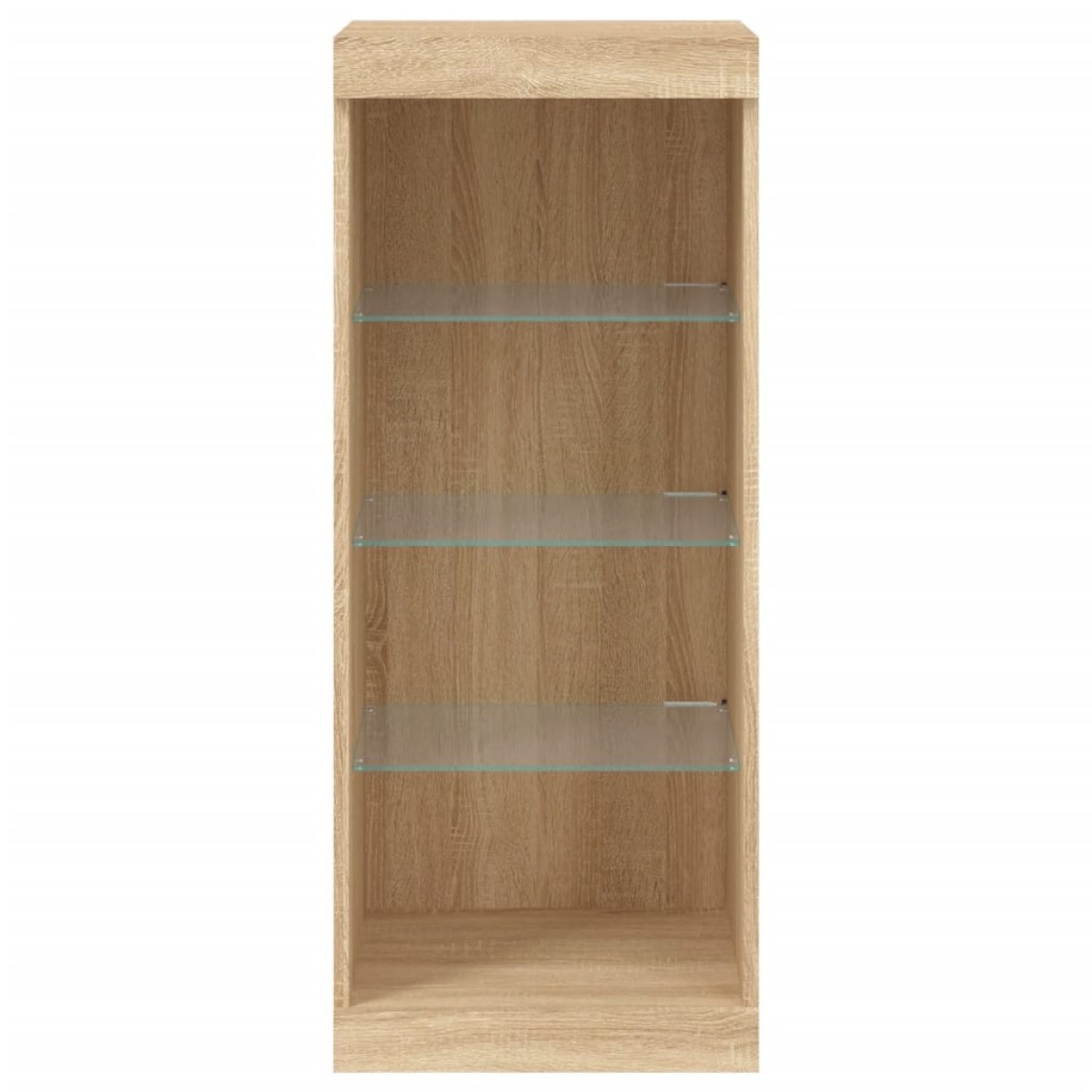 vidaXL Μπουφές με Φώτα LED Sonoma Δρυς 41 x 37 x 100 εκ.