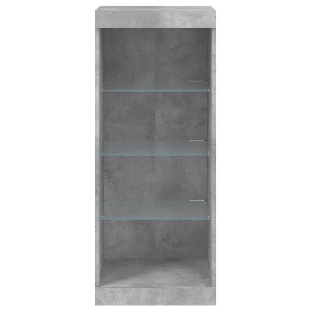 vidaXL Μπουφές με Φώτα LED Γκρι Σκυροδέματος 41 x 37 x 100 εκ.