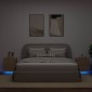 vidaXL Κομοδίνα με Φώτα LED 2 τεμ. Sonoma Δρυς από Επεξεργασμένο Ξύλο