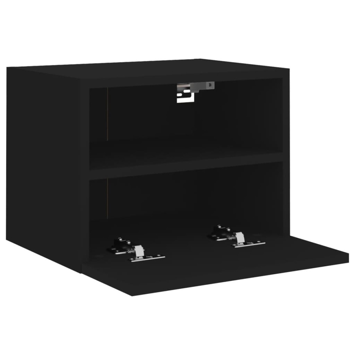 vidaXL Έπιπλα Τοίχου Τηλεόρασης 2 τεμ. Μαύρα 40x30x30 εκ. Επεξ. Ξύλο