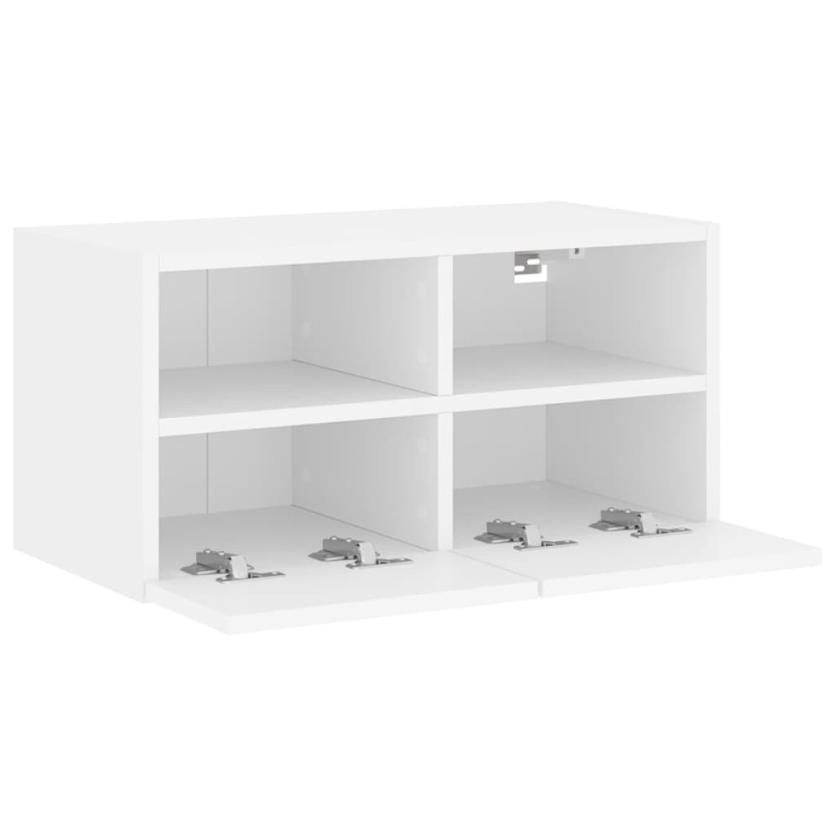 vidaXL Ντουλάπι Τοίχου Τηλεόρασης Λευκό 60 x 30 x 30εκ. από Επεξ. Ξύλο