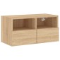vidaXL Ντουλάπι Τοίχου Τηλεόρασης Sonoma Δρυς 60x30x30 εκ. Επεξ. Ξύλο