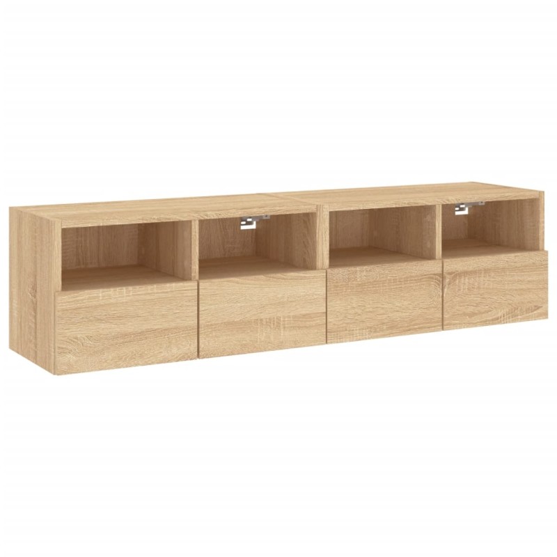 vidaXL Ντουλάπι Τοίχου Τηλεόρασης Sonoma Δρυς 60x30x30εκ. Επεξ. Ξύλο