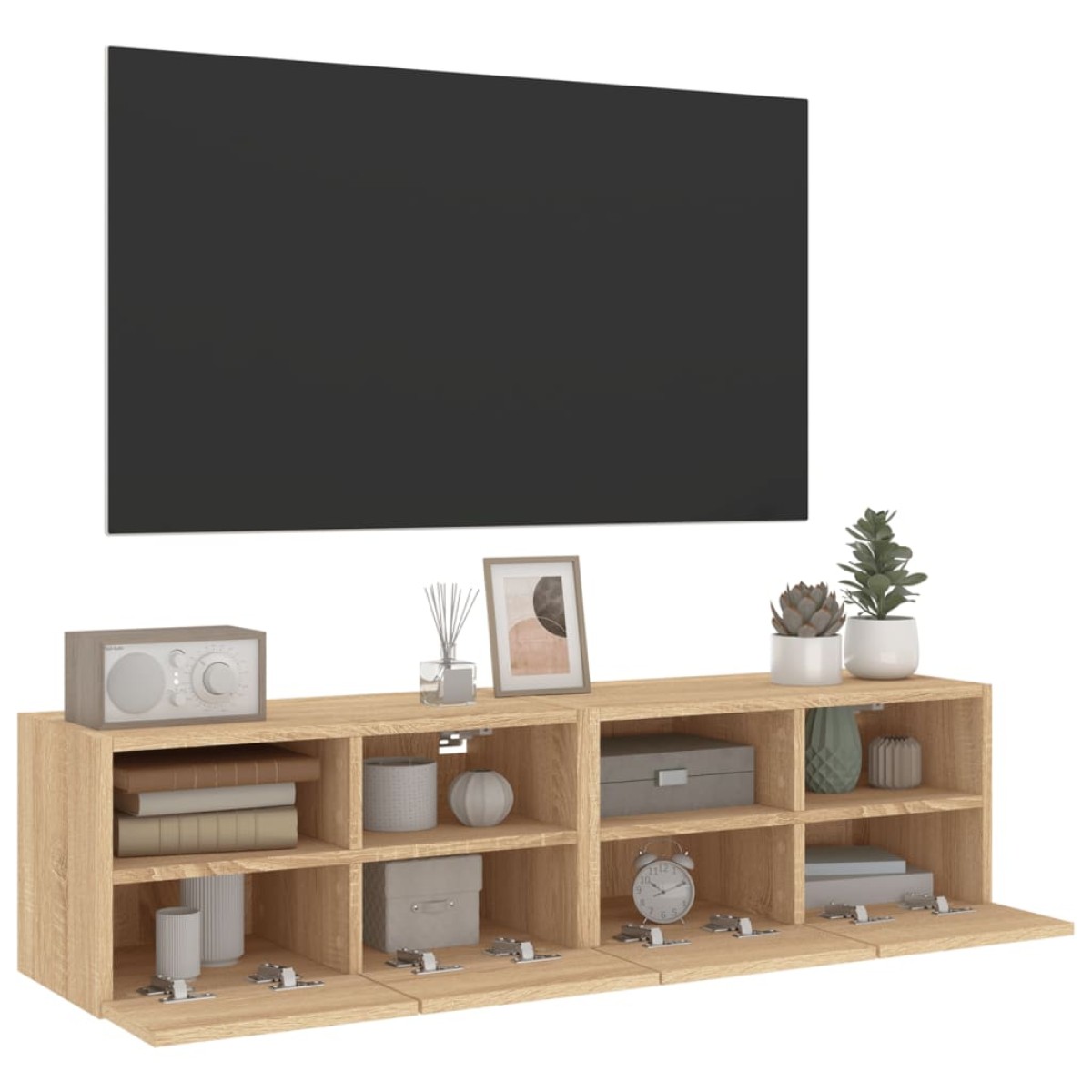 vidaXL Ντουλάπι Τοίχου Τηλεόρασης Sonoma Δρυς 60x30x30εκ. Επεξ. Ξύλο