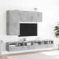 vidaXL Ντουλάπι Τοίχου Τηλεόρασης Γκρι Σκυρ. 60x30x30εκ. Επεξ. Ξύλο
