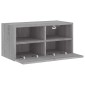 vidaXL Ντουλάπι Τοίχου Τηλεόρασης Γκρι Sonoma 60x30x30εκ Επεξ Ξύλο