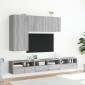 vidaXL Έπιπλα Τοίχου Τηλεόρασης 2τεμ Γκρι Sonoma 60x30x30εκ Επεξ. Ξύλο