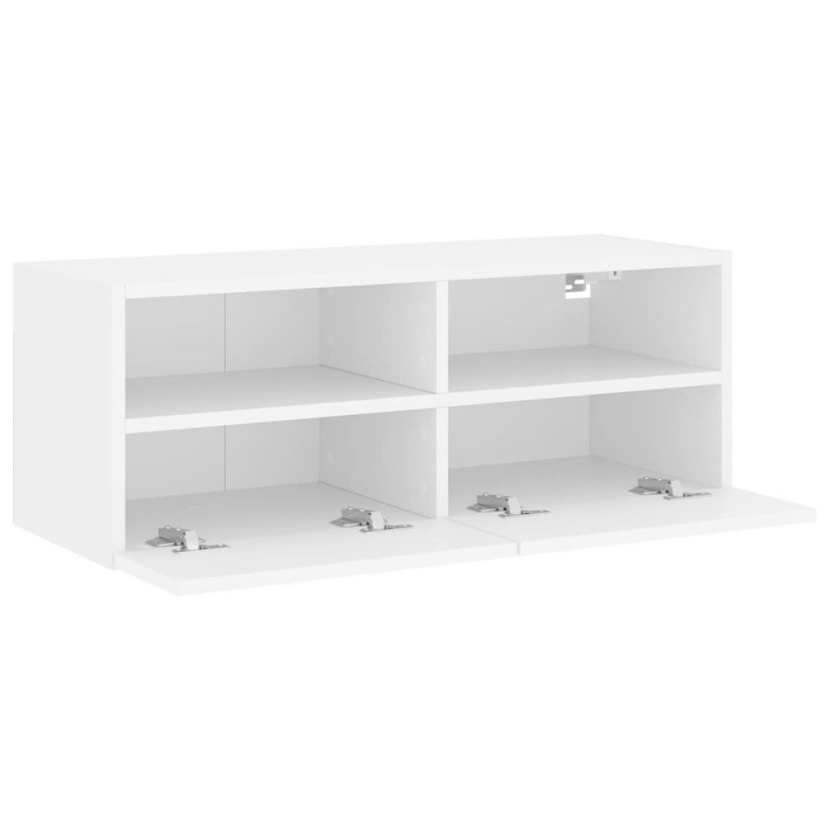vidaXL Έπιπλο Τοίχου Τηλεόρασης Λευκό 80 x 30 x 30 εκ. από Επεξ. Ξύλο