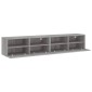 vidaXL Ντουλάπια Τοίχου Τηλ. 2 τεμ. Γκρι Sonoma 80x30x30εκ. Επεξ. Ξύλο