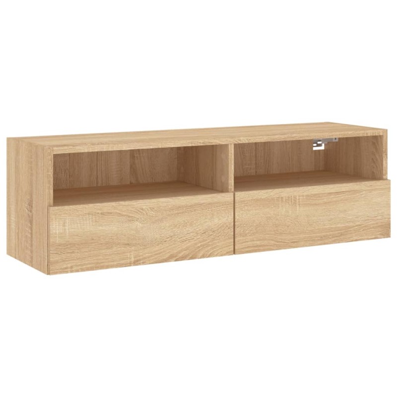 vidaXL Έπιπλο Τοίχου Τηλεόρασης Sonoma Δρυς 100x30x30 εκ. Επεξ. Ξύλο
