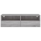 vidaXL Έπιπλο Τηλεόρασης Τοίχου Γκρι Sonoma 100x30x30 εκ. Επεξ. Ξύλο