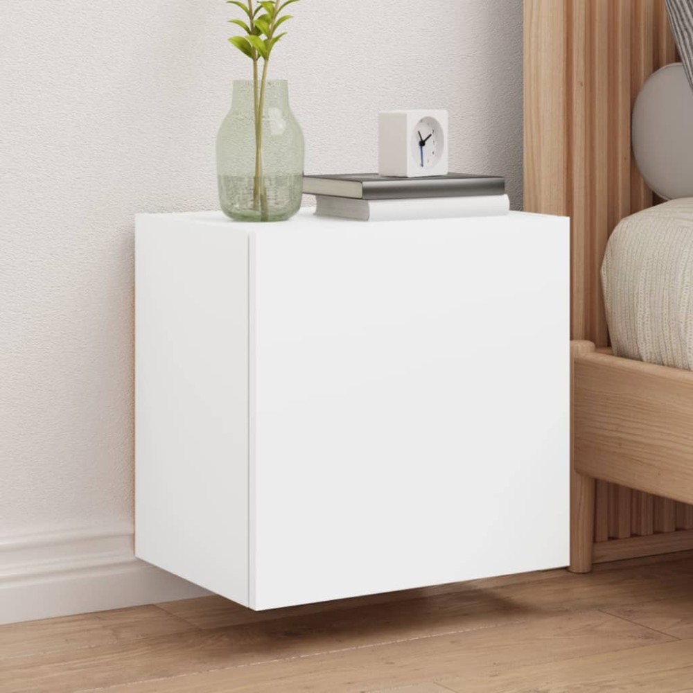 vidaXL Έπιπλα Τηλεόρασης Τοίχου 2 τεμ. Λευκά 40,5x30x40 εκ. Επεξ. Ξύλο