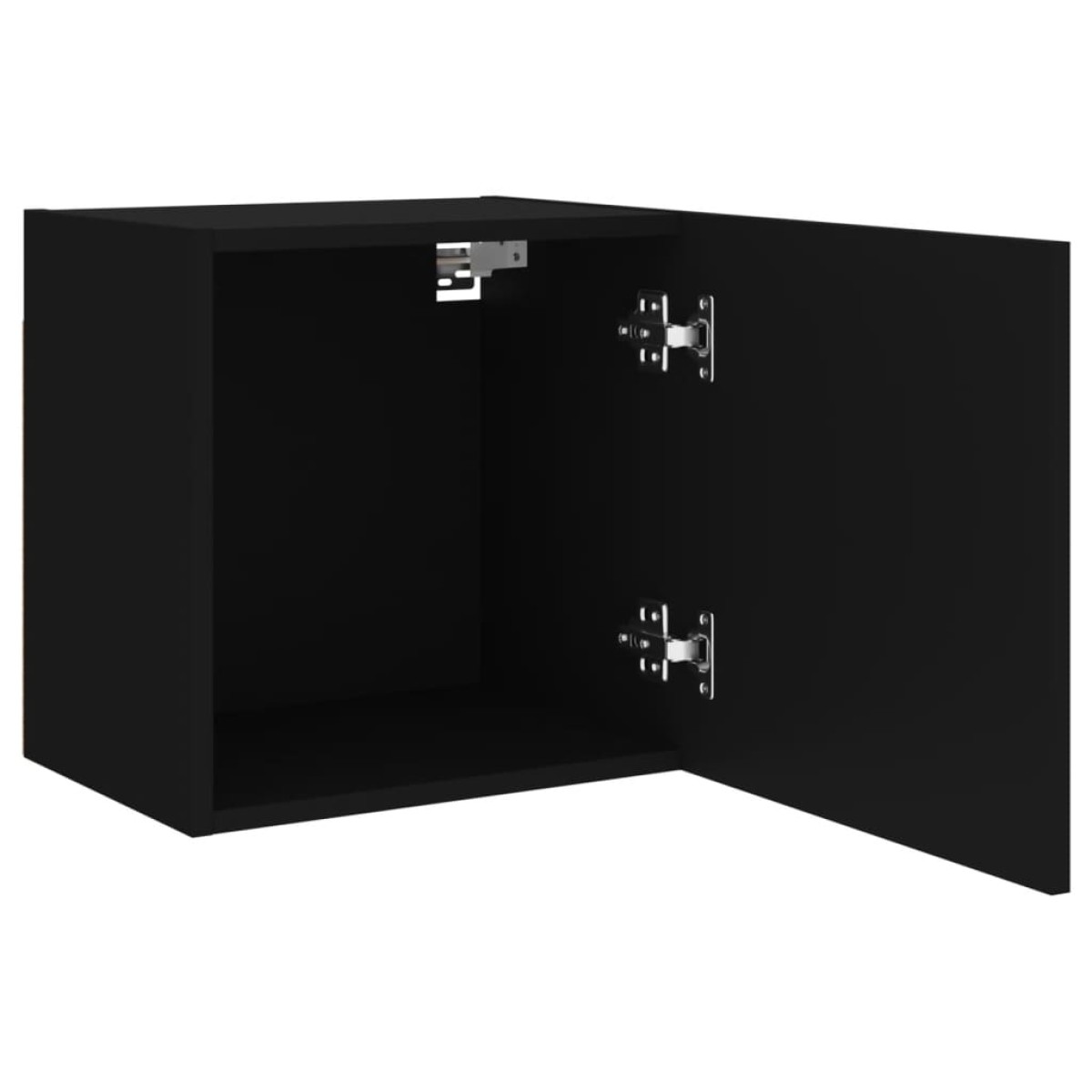 vidaXL Έπιπλα Τηλεόρασης Τοίχου 2 τεμ Μαύρα 40,5x30x40εκ Επεξ. Ξύλο