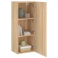 vidaXL Έπιπλο Τοίχου Τηλεόρασης Sonoma Δρυς 40,5x30x102 εκ. Επεξ. Ξύλο