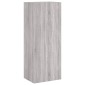 vidaXL Έπιπλο Τοίχου Τηλεόρασης Γκρι Sonoma 40,5x30x102 εκ. Επεξ. Ξύλο